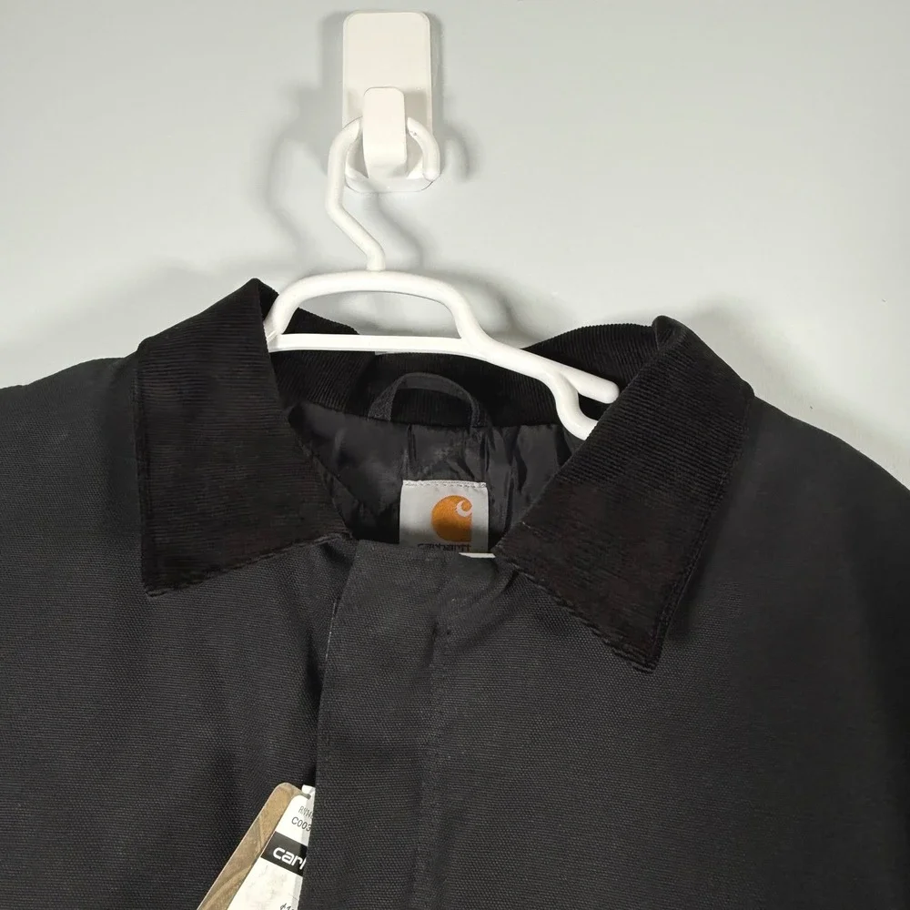 Carhartt Traditional Coat C003 Black Duck Canvas Quilted Jacket Mens 2XL NWT